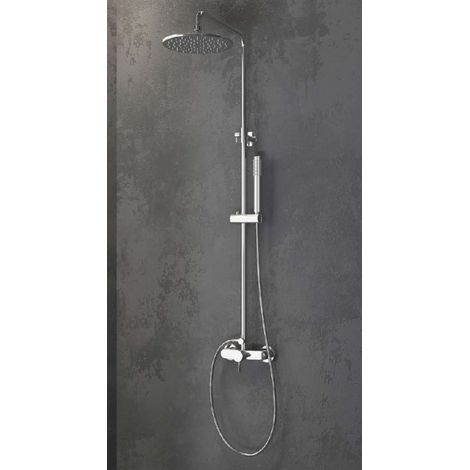 Colonne de douche chromée ARTEMIS avec douchette 119cm (1/2)