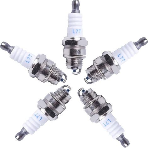 Lot de 5 bougies d'allumage universelles L7t de rechange pour moteurs 2 temps (1/3)