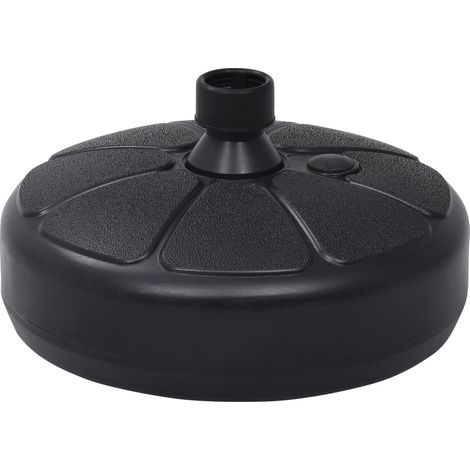 Socle de parasol Rempli de sable/d'eau 15 L Noir 22966 (1/5)