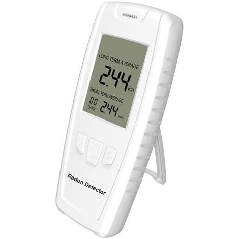 Détecteur de Radon de Table pour la Maison - Moniteur d'Air Intérieur Haute Précision avec Mesure en Temps Réel, Affichage Numérique, Stockage de Données, Alerte Sonore et Visuelle, Analyseur de Gaz p (1/4)