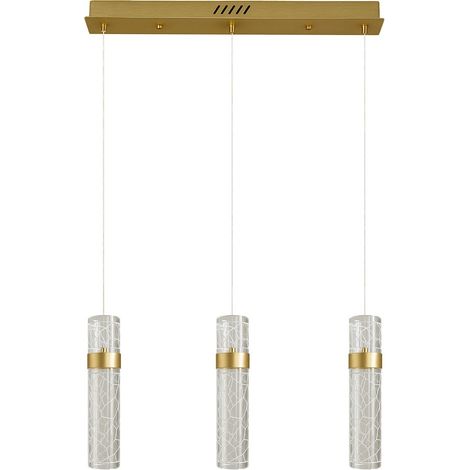 Lampada a sospensione LAGOS oro 60 cm tubi LED 24W (1/5)