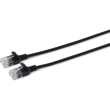 MicroConnect U/UTP CAT6A Slim 10M Negro, V-UTP6A10S-SLIM