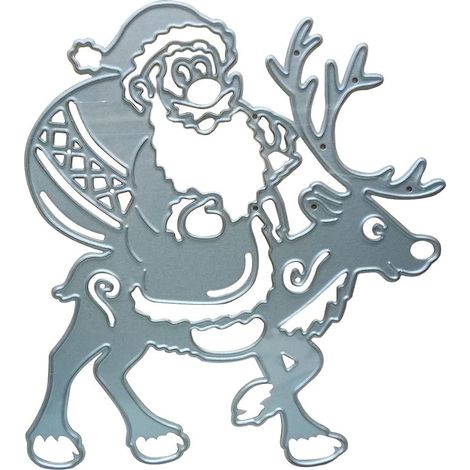 Matrice de découpe en forme de Père Noël Compatible pour loisirs créatifs (1/2)