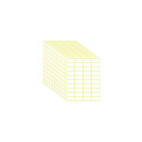 Paquete de 600 etiquetas autoadhesivas - 38 x 19 mm - Etiquetas autoadhesivas universales para etiquetas de precio, etiquetas de dirección, hogar, alimentos congelados, oficina, cocina y mermelada - C