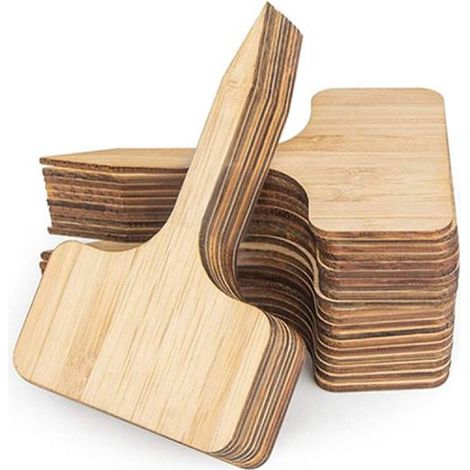Étiquettes pour plantes - 100 pièces - Étiquettes en bambou - Étiquettes pour plantes - Étiquettes pour plantes de jardin (1/5)