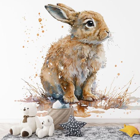Papier peint panoramique Enfants - Lapin - 195 cm x 125 cm (1/4)