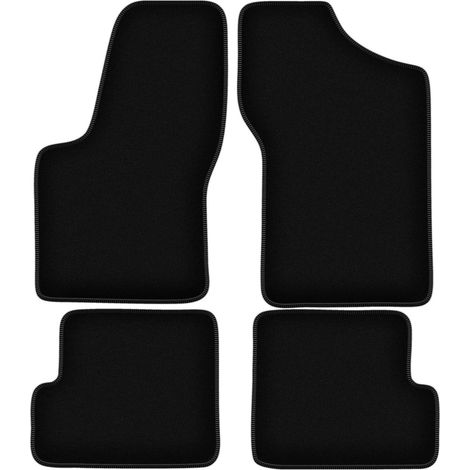 Tappetini BASIC in velluto nero per: Fiat Seicento hatchback (1998-2010) (1/5)