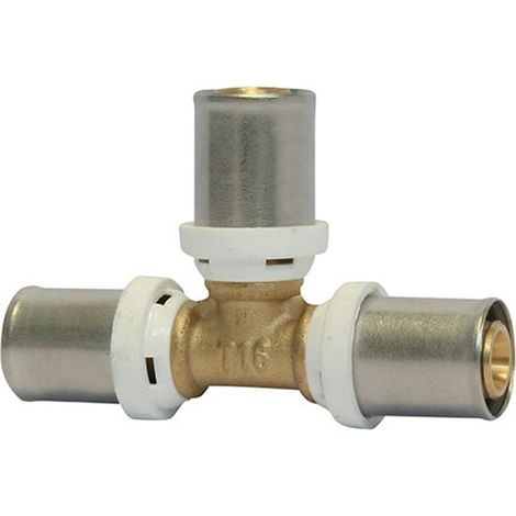 Raccord Multicouche à sertir Té agrandi au centre Ø26x3,0 - Ø32x3,0 - Ø26x3,0 - Somatherm