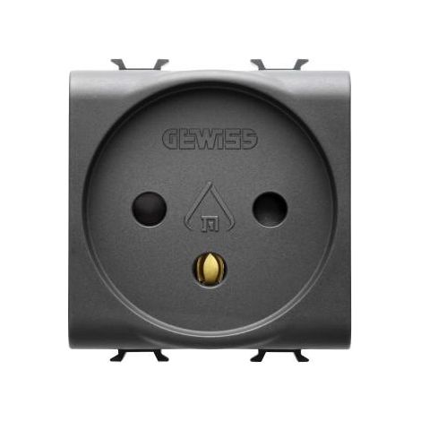 PRISE 2M 2 P+T 16A STD ISRAELIEN NOIR GEWISS GW12281