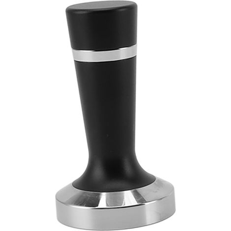 2-en-1 Set tasseur et distributeur café, base plate, manche ergonomique, acier inoxydable et alliage d'aluminium, 58mm/2,3 pouces (1/5)