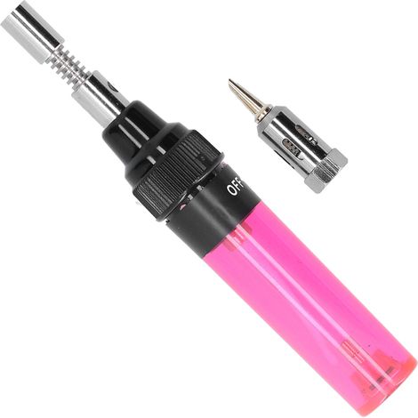 Fer à souder à gaz VA-100, stylo de soudage sans fil en alliage d'aluminium et plastique, rouge transparent