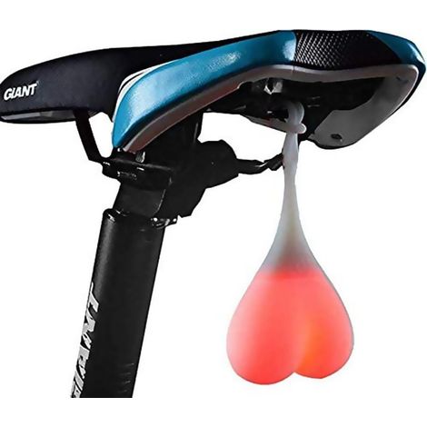 TG70275 Herzförmiges Fahrradlicht, Silikon-LED-Eier, Rücklicht für Fahrräder
