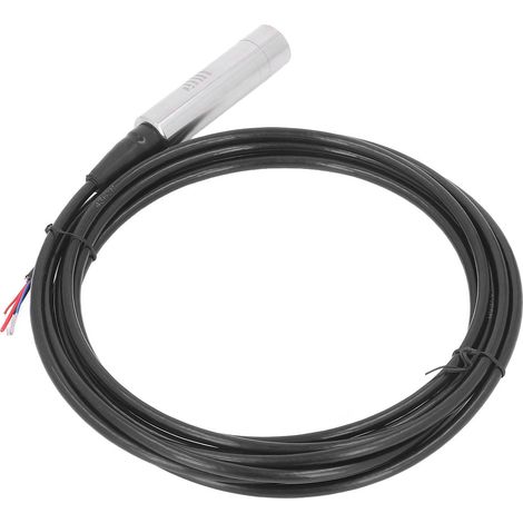 Transmetteur de niveau de liquide haute sensibilité IP68 Capteur de niveau d'eau à immersion Alimentation 4,75‑5,25 V Sortie 0,5‑4,5 V Câble de 5 m/196,9 po (portée de 0 à 5 m) (1/5)