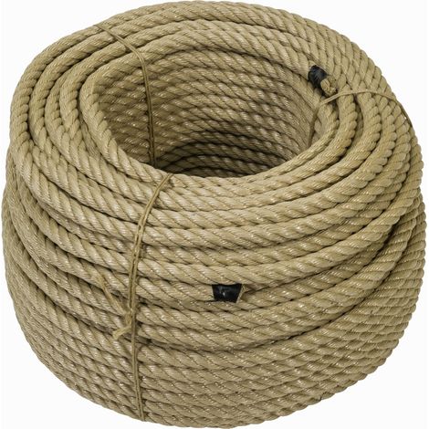 Werka Pro – Corde polypropylène Ø22mm x 50m – Capacité de rupture 6040 kg – Traitement anti-UV pour exposition prolongée – Pour arrimage et fixation