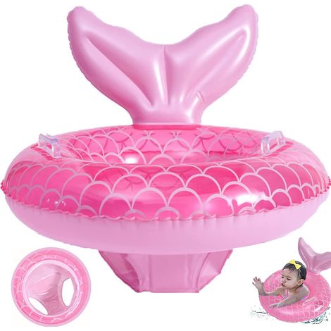 Bébé Flotteur de Natation, Bouée Gonflable avec Siège de Sécurité et Poignée, Piscine Anneau pour Bébé, Accessoire de Bain Enfant (1/5)