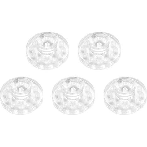 5 Pièces Disques Acryliques pour Fragments de Corail, Base d'Élevage de Corail Rond pour Aquarium - Plugs de Reproduction (1/4)