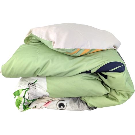 Housse de couette percale de coton PANDA 140x200 cm (1/5)