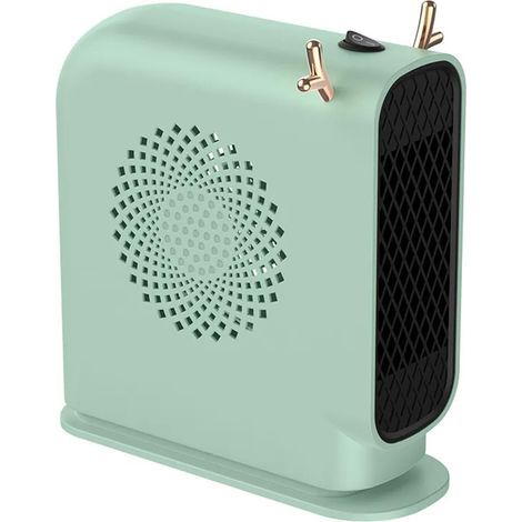 Chauffage électrique ventilateurs Portable bureau faible consommation chauffage for bureau à domicile main chauffe-pieds Machine for l'hiver 500W(Groen,With PD100W Cable) (1/5)