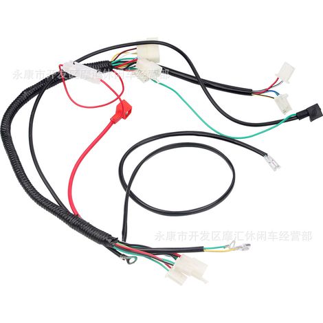 Accessoires pour motos tout-terrain compatibles avec les moteurs CG125-250CC, y compris le faisceau de câblage complet, le bus principal et les câbles de phare. (1/5)