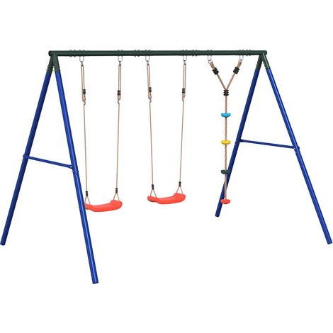 Maison Exclusive - Schaukel-Set mit Schaukelsitzen und Klettersch