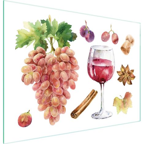TAGLIERE IN VETRO 40x30 VINO (1/5)