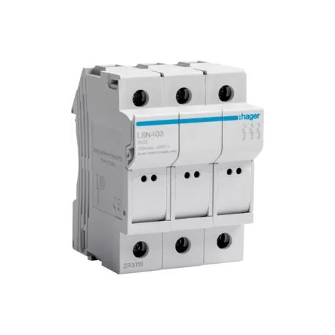 Zylindrischer Sicherungsschalter 3P 25A 8,5x31,5mm L32 LSN403 (1/2)