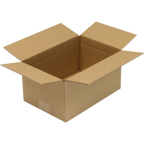 Faltkarton 1-wellig Höhenrillung Maße 200x200x80mm Qualität 1.20 B braun braun (1/2)