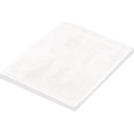 Sac sous vide à motif filet, 15 x 20 cm, idéal pour conserver les aliments frais et cuits.
