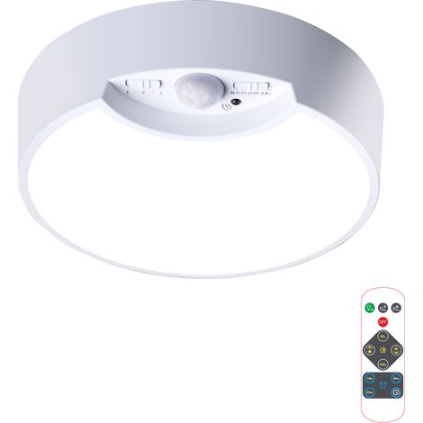 Lámpara de techo con 120 LED, 300 lm, sensor de movimiento y mando a distancia: ideal para decorar salones, dormitorios o cafeterías. Apta para uso diario. (1/5)