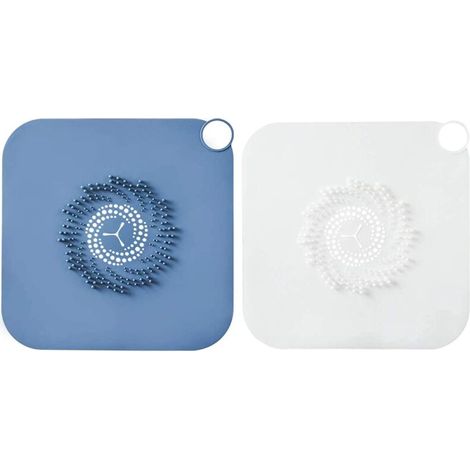 2-Piece Silicone Drain Filter, Non-Slip Hair Catcher for Showers, Drain Hair Catcher, for Shower, Kitchen Sink, Home Drain Protectors, Bathroom Supplies (1/5)