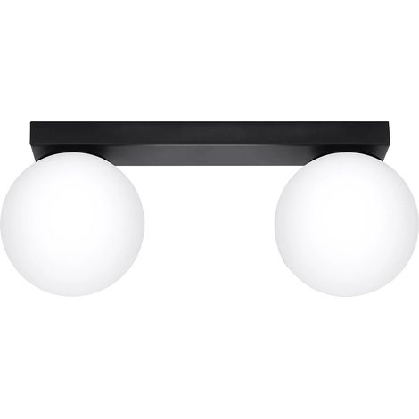 Regleta Eaus negro, 2 luces (1/4)