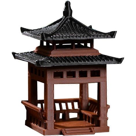Pavillon d'aménagement paysager, statue, aquarium, ornement, bassin à poissons, ornement d'aménagement paysager-4.00X3.50X3.50CM (1/3)