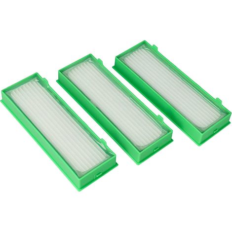 Filterset 3X Staubsaugerfilter kompatibel mit Vorwerk Kobold VR200, VR-200, VR300, VR-300 Staubsauger - HEPA Filter Allergiefilter (1/5)