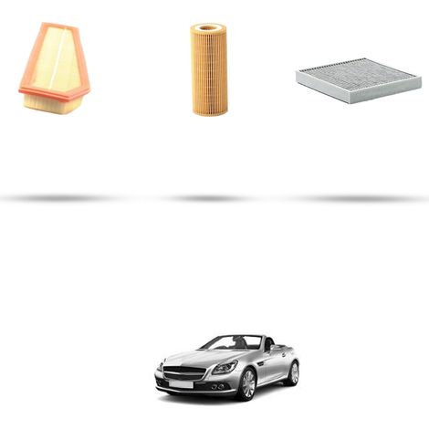 Kit tagliando 3 filtri compatibile con Mercedes Slk (R172) 200 CGI 135kw Dal 2011 al 2015 (1/5)