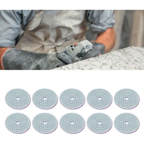 Je vends 10 disques à meuler diamantés de 3 pouces et 10 disques à meuler à l'eau à base blanche de 3 pouces. (1/5)