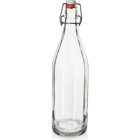 Bouteille en verre avec clip 750 ml