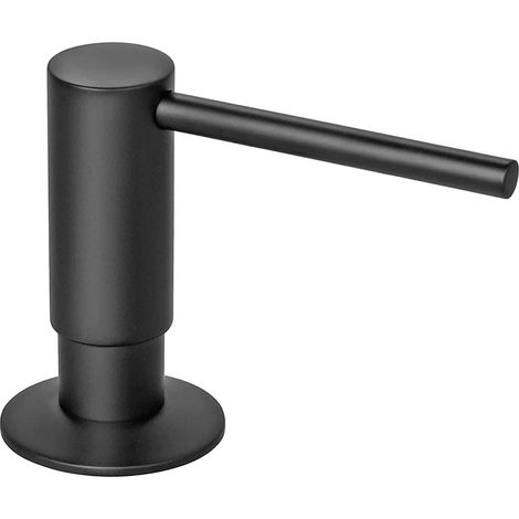 Distributeur de savon noir de 500 ml avec pompe à savon pour évier de cuisine (1/4)