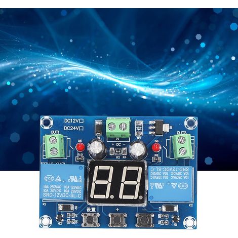 CNC XH-M225 Modul für intermittierenden Betrieb, Zweikanal-Digital-Zyklenoszillations-Schaltmodul (0 bis 99 Sekunden), 12 V DC (1/5)