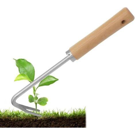 Garden Weeding Knife, Stainless Steel Weeding Tool, Manual Weeder with Handle for Weeding, Digging Soil, Digging Vegetables, Transplanting, 27×8cm (1/4)