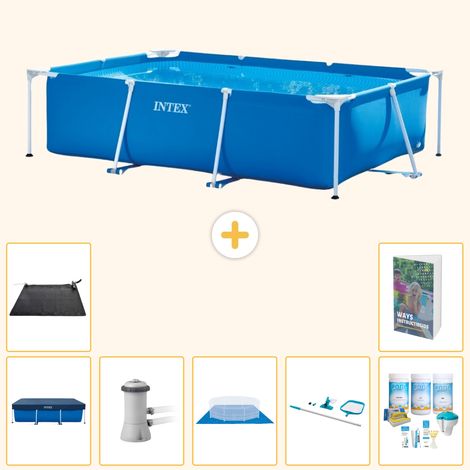 Intex Piscine Tubulaire Rectangulaire - 300x200x75 cm - 8-pièces  S21119