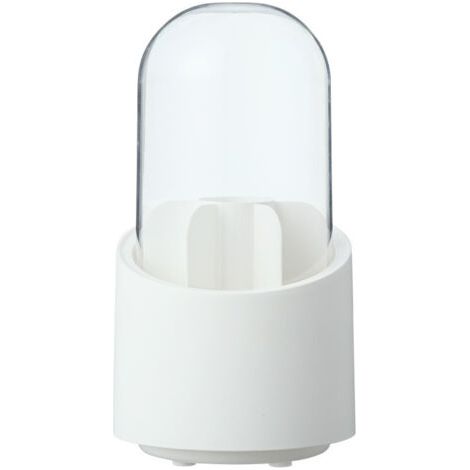 Grande capacité 360 rotatif pinceau de maquillage seau de rangement coiffeuse crayon à sourcils ombre à paupières brosse anti-poussière porte-stylo boîte de rangement avec couvercle (1/5)