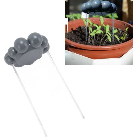 Arrosoir Automatique Nuage Pluie pour Plantes Grey Arrosoir Nuage de Pluie pour Plantes Pot Bouteille d'Irrigation Déco avec 2 Supports et Barres (1/5)