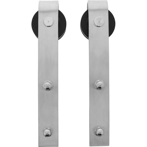 Intersteel 2-teiliges Laufrollen-Set Basic 290 mm Edelstahl gebürstet (1/4)