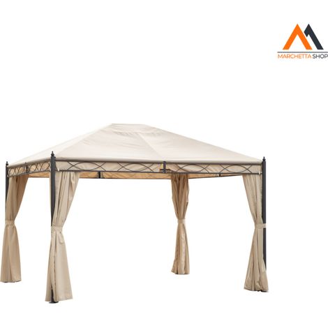 GAZEBO 'FIJI' mt 3 x 4 x h. 2,65 - telo col. ecru