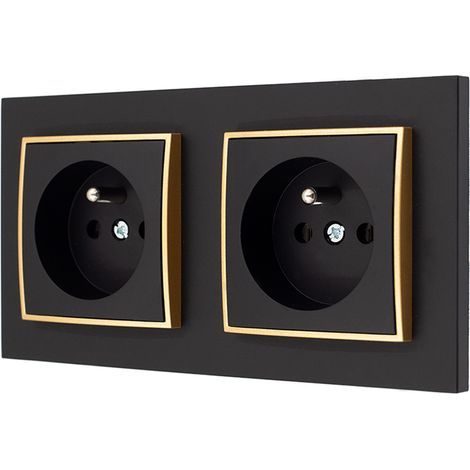 Dos nidos individuales de pipistrelle mini, negro mate/dorado 4 (1/5)