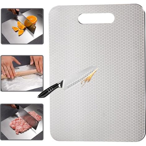 Neue, kratzfeste Version, doppelseitiges Schneidebrett – komplett BPA-frei, eine hygienische und langlebige Wahl für die moderne Küche – 34 x 24 cm