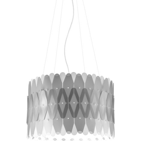 Lampadario Moderno Amanda Polilux ® Argento E Metallo Cromo 3 Luci E27 (1/2)