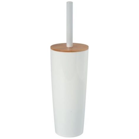 Brosse Wc avec support PS & Bambou OSLO Blanc MSV (1/3)