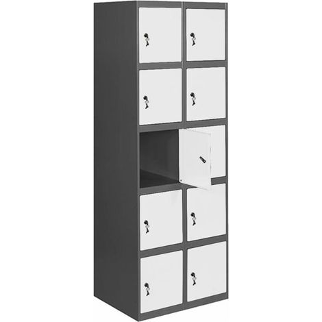 Taquilla 1800x600x500 SIMONLOCKER PROFESIONAL 5 PUERTA 2/10 300 (600)AN/BL marca SIMONRACK