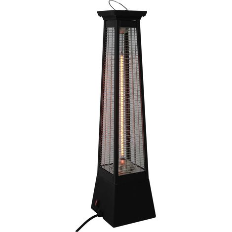 Kekai – Chauffage électrique infrarouge portable 2000W – Technologie fibre de carbone – Dimensions 20x20x78 cm – Pour intérieur et extérieur (1/6)